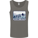 Snowboarding Evolution Funny Snowboarder Mens Vest Tank Top Charcoal