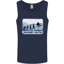 Snowboarding Evolution Funny Snowboarder Mens Vest Tank Top Navy Blue