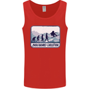 Snowboarding Evolution Funny Snowboarder Mens Vest Tank Top Red