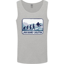 Snowboarding Evolution Funny Snowboarder Mens Vest Tank Top Sports Grey