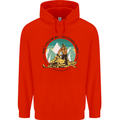 Snowmobile Dont Follow Me Funny Childrens Kids Hoodie Bright Red