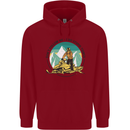 Snowmobile Dont Follow Me Funny Childrens Kids Hoodie Red