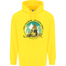 Snowmobile Dont Follow Me Funny Childrens Kids Hoodie Yellow