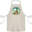 Snowmobile Dont Follow Me Funny Cotton Apron 100% Organic Natural