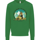Snowmobile Dont Follow Me Funny Kids Sweatshirt Jumper Irish Green