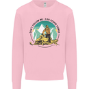 Snowmobile Dont Follow Me Funny Kids Sweatshirt Jumper Light Pink