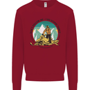 Snowmobile Dont Follow Me Funny Kids Sweatshirt Jumper Red