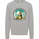 Snowmobile Dont Follow Me Funny Kids Sweatshirt Jumper Sports Grey
