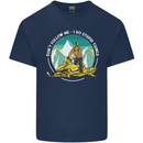 Snowmobile Dont Follow Me Funny Kids T-Shirt Childrens Navy Blue