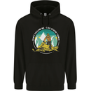 Snowmobile Dont Follow Me Funny Mens 80% Cotton Hoodie Black