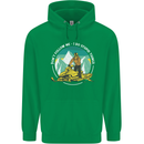 Snowmobile Dont Follow Me Funny Mens 80% Cotton Hoodie Irish Green