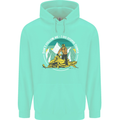 Snowmobile Dont Follow Me Funny Mens 80% Cotton Hoodie Peppermint