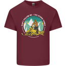 Snowmobile Dont Follow Me Funny Mens Cotton T-Shirt Tee Top Maroon