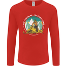 Snowmobile Dont Follow Me Funny Mens Long Sleeve T-Shirt Red