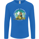 Snowmobile Dont Follow Me Funny Mens Long Sleeve T-Shirt Royal Blue