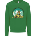Snowmobile Dont Follow Me Funny Mens Sweatshirt Jumper Irish Green
