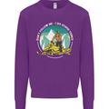 Snowmobile Dont Follow Me Funny Mens Sweatshirt Jumper Purple