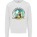 Snowmobile Dont Follow Me Funny Mens Sweatshirt Jumper White