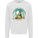 Snowmobile Dont Follow Me Funny Mens Sweatshirt Jumper White