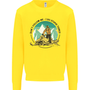 Snowmobile Dont Follow Me Funny Mens Sweatshirt Jumper Yellow