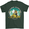 Snowmobile Dont Follow Me Funny Mens T-Shirt 100% Cotton Forest Green