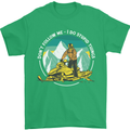 Snowmobile Dont Follow Me Funny Mens T-Shirt 100% Cotton Irish Green