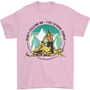 Snowmobile Dont Follow Me Funny Mens T-Shirt 100% Cotton Light Pink