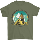 Snowmobile Dont Follow Me Funny Mens T-Shirt 100% Cotton Military Green