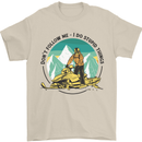 Snowmobile Dont Follow Me Funny Mens T-Shirt 100% Cotton Sand