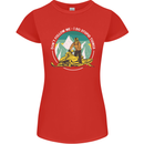 Snowmobile Dont Follow Me Funny Womens Petite Cut T-Shirt Red