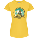 Snowmobile Dont Follow Me Funny Womens Petite Cut T-Shirt Yellow