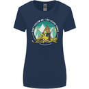 Snowmobile Dont Follow Me Funny Womens Wider Cut T-Shirt Navy Blue