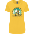 Snowmobile Dont Follow Me Funny Womens Wider Cut T-Shirt Yellow