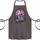Some Girls Chase Funny Biker Motorcycle Cotton Apron 100% Organic Dark Grey