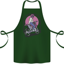 Some Girls Chase Funny Biker Motorcycle Cotton Apron 100% Organic Forest Green