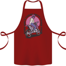 Some Girls Chase Funny Biker Motorcycle Cotton Apron 100% Organic Maroon