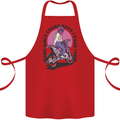 Some Girls Chase Funny Biker Motorcycle Cotton Apron 100% Organic Red