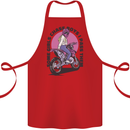 Some Girls Chase Funny Biker Motorcycle Cotton Apron 100% Organic Red