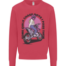 Some Girls Chase Funny Biker Motorcycle Kids Sweatshirt Jumper Heliconia