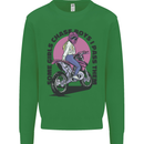 Some Girls Chase Funny Biker Motorcycle Kids Sweatshirt Jumper Irish Green