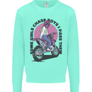 Some Girls Chase Funny Biker Motorcycle Kids Sweatshirt Jumper Peppermint