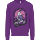 Some Girls Chase Funny Biker Motorcycle Kids Sweatshirt Jumper Purple