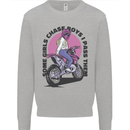 Some Girls Chase Funny Biker Motorcycle Kids Sweatshirt Jumper Sports Grey