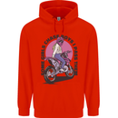 Some Girls Chase Funny Biker Motorcycle Mens 80% Cotton Hoodie Bright Red