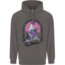 Some Girls Chase Funny Biker Motorcycle Mens 80% Cotton Hoodie Charcoal