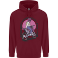 Some Girls Chase Funny Biker Motorcycle Mens 80% Cotton Hoodie Maroon