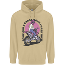 Some Girls Chase Funny Biker Motorcycle Mens 80% Cotton Hoodie Sand