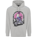 Some Girls Chase Funny Biker Motorcycle Mens 80% Cotton Hoodie Sports Grey