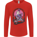 Some Girls Chase Funny Biker Motorcycle Mens Long Sleeve T-Shirt Red