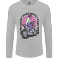Some Girls Chase Funny Biker Motorcycle Mens Long Sleeve T-Shirt Sports Grey